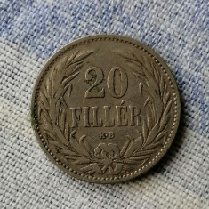 MONEDA-20 FILLER 1894 - UNGARIA