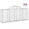 Cosuri gabion arcuite 50 buc, 200x30x80/100 cm, fier galvanizat