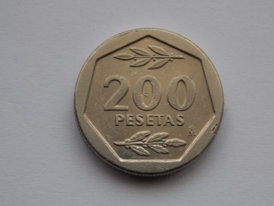 200 PESETAS 1986 SPANIA foto