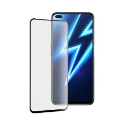 Folie sticla securizata compatibila cu realme 6 pro, iao acopera tot ecranul, full glue cu lipire completa, 9h, 111d,htpmag, neagra foto