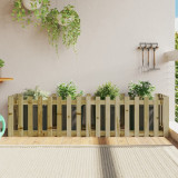 VidaXL Pat &icirc;nălțat grădină design gard 200x50x50 cm lemn impregnat pin