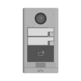 Cumpara ieftin Post exterior videointerfon TCP/IP pentru 2 familii, IR, IK08 - UNV OEU-202S-HMK2