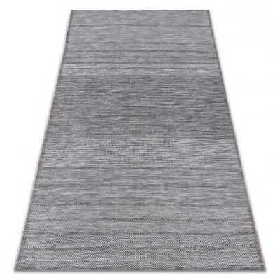 Covor sisal Loft 21108 Linii gri si fildeş si argint , 120x170 cm foto