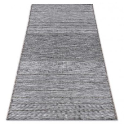 Covor sisal Loft 21108 Linii gri si fildeş si argint , 160x230 cm foto