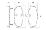 Set placute frana,frana disc HONDA CR-V II (RD) (2001 - 2006) BOSCH 0 986 424 809