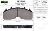 VALEO 882286 OPTIPACK set placute frana,frana disc