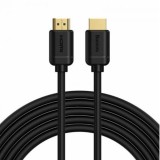 CABLU video Baseus HD Series, HDMI (T) la HDMI (T), rezolutiemaxima 4K UHD (3840 x 2160) la 30 Hz, conectori auriti, 5m, negru&quot;CAKGQ-D01&quot;