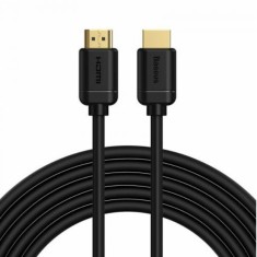 CABLU video Baseus HD Series, HDMI (T) la HDMI (T), rezolutiemaxima 4K UHD (3840 x 2160) la 30 Hz, conectori auriti, 5m, negru&quot;CAKGQ-D01&quot;