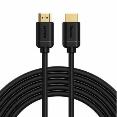 CABLU video Baseus HD Series, HDMI (T) la HDMI (T), rezolutiemaxima 4K UHD (3840 x 2160) la 30 Hz, conectori auriti, 5m, negru&amp;quot;CAKGQ-D01&amp;quot; foto