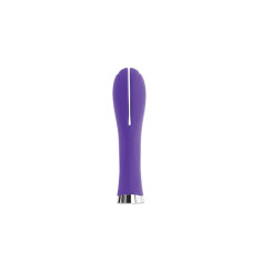 Luxe Juliet Dual Seven Purple - Vibrator Clasic cu V&acirc;rf Dublu, 16,5x3,5 cm