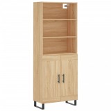 Cumpara ieftin Dulap inalt, stejar sonoma, 69,5x34x180 cm, lemn compozit