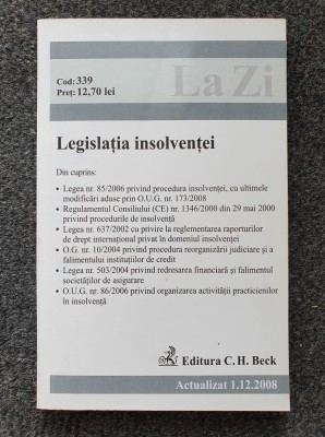 LEGISLATIA INSOLVENTEI (Editia a III-a foto