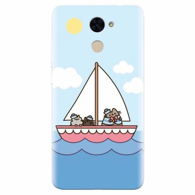 Husa silicon pentru Huawei Enjoy 7 Plus, Happy Sailors foto