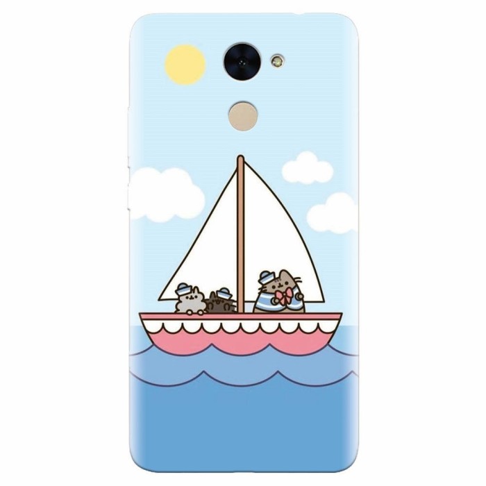 Husa silicon pentru Huawei Enjoy 7 Plus, Happy Sailors