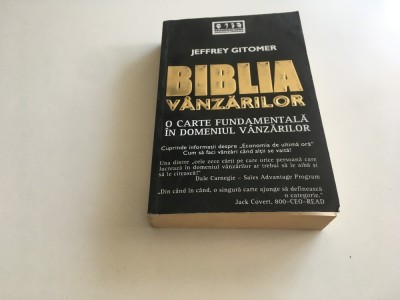 JEFFREY GITOMER, BIBLIA VANZARILOR 2006 foto