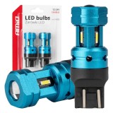 Set 2 becuri LED CANBUS T20 7443 W21/5W 4SMD 1860 Becuri albe 12V 24V AMIO-04255