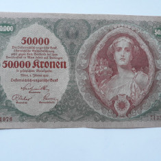50 000 kronen austria 1922 fara stea in fata seriei