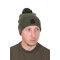 Caciula FOX Collection Bobble - Green &amp; Black, Marime Universala
