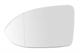 Geam oglinda exterioara cu suport fixare VW Arteon, 06.2017-; Passat (B8), 08.2014-, partea Stanga, incalzit; sticla asferica; geam cromat, Aftermark, Rapid