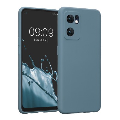 Husa Kwmobile pentru OPPO Find X5 Lite, Silicon, Verde, 57633.207 foto