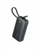 POWER BANK Anker &quot;Nano&quot; 10.000 mAh, 30W PD si Power IQ 3.0, 1 x USB, 1 x USB-C, cablu USB-C, incarcare bidirectionala, 213 G, negru, &quot;A1259G11&quot; (timbr