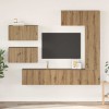 VidaXL Set comodă TV 6 pcs stejar artizanal 30.5 x 30 x 90 cm 3393248