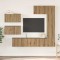 vidaXL Set comodă TV 6 pcs stejar artizanal 30.5 x 30 x 90 cm 3393248