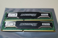 Memorie Ram 16GB DDR3 radiator Kit (2 x 8GB ) Crucial Ballistix Sport 1600Mhz foto