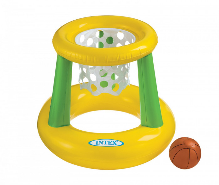 Cos baschet gonflabil, cu minge pentru piscina, 7Toys