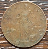 (M1912) MONEDA ITALIA - 2 CENTESIMI 1909, VITTORIO EMANUELE III