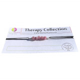 Bratara therapy turmalina roz cuburi 4mm si argint 925, Stonemania Bijou