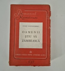 Carte veche Ovidiu Constantinescu Oamenii stiu sa zambeasca