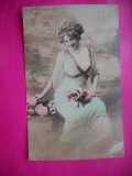 HOPCT 12220 -FELICITARE VECHE -FEMEI FRUMOASE -STAMPILOGRAFIE/ TIMBRU -FRANTA -EUROPA - -ROMANTICA- -CIRCULATA
