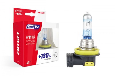 Set becuri cu halogen H11 12V 55W LumiTec LIMITED + 130% DUO BOX foto