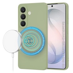 Husa silicon Samsung Galaxy S26 Asteroid GSM SoftFlex MagSafe, verde