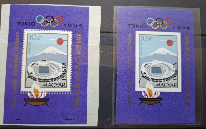 Ungaria MNH 1964 - Olimpiada de vara Tokyo - Michel 43A + 43B