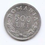 Romania 500 Lei 1946 - Mihai I, Aluminiu, 24 mm, KM-68