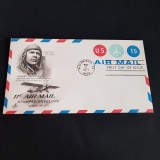 Plic Filatelic 1971 &ndash; Charles Lindbergh, 11&cent; Air Mail, Prima Zi de Emisiune, Vintage