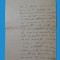 Scrisoare olografa redactata de Maresalul Averescu in tinerete - cca 1885