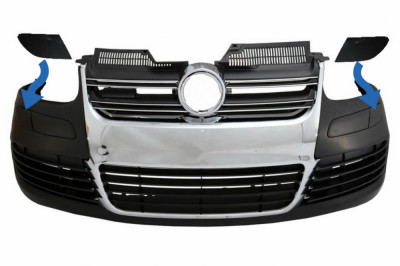 Capace Spalatoare Faruri Bara fata compatibil cu VW Golf MK5 V 5 (2003-2007) R32 Look SRAVWG5R32 foto