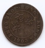 Hong Kong 1 Cent 1903 - Edward VII, Bronz, 27.6 mm KM-11, Asia