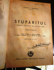 Stuparitul Tratat complet de apicultura , Ed II, 1943, foto