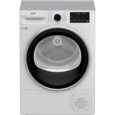 Uscator de rufe Beko B5T68233, Pompa de caldura EcoGentle, 8 kg, 15 programe, Clasa A++, RecycledDry, IronFinish, Hygienic Reresh, SteamCure, Alb