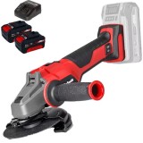 Einhell AXXIO 18/125 Q PXC + Twinpack + 4514095 - Polizor unghiular 125 mm + Set 2 acumulatori si incarcator Li-Ion 18 V 4 Ah