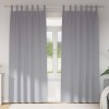 VidaXL Perdele cu perdele 2 pcs Gri deschis 245x140cm Poliester 4107566