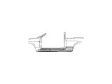 Prag Opel Kadett E 3-Usi (Hatchback +Sedan+Combi) 85-1991 Stanga 164500, prag din metal