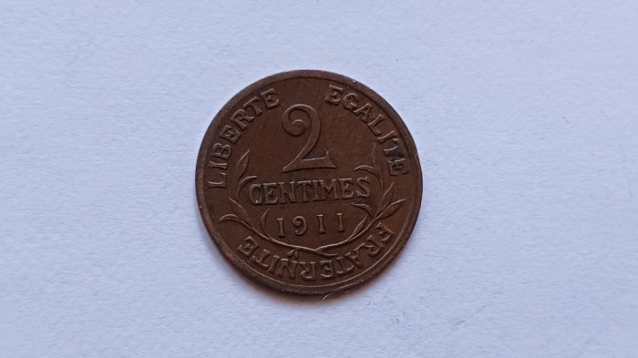 Franta -2 Centimes 1911