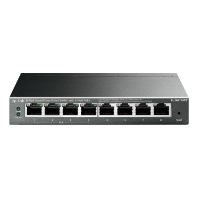 Switch Easy Smart, 4 porturi PoE RJ45 Gigabit, 4 porturi RJ45 Gigabit, Managed - TP-Link TL-SG108PE foto