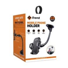 Suport cu Brat flexibil, Bord sau parbriz, Fixare cu cleme automate