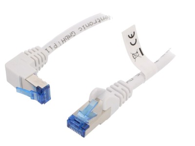 Cablu Patch S/FTP Cat6a Alb 10m LSZH foto